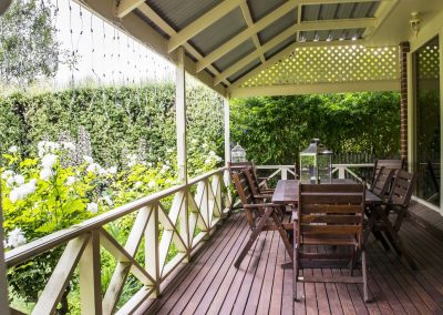 Spotted Gum Deck & Painted Balustrade
