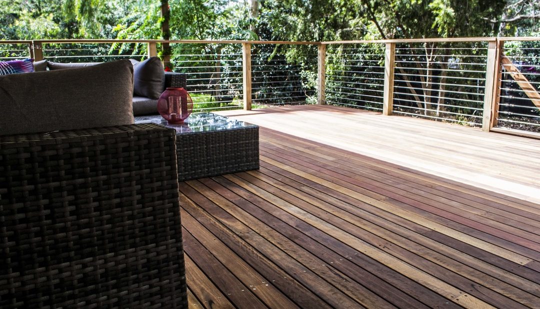 Spotted Gum Deck With Handrail & Balustrade