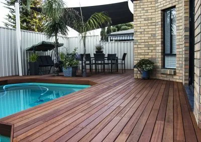 Pool deck substructure and framing, Grange