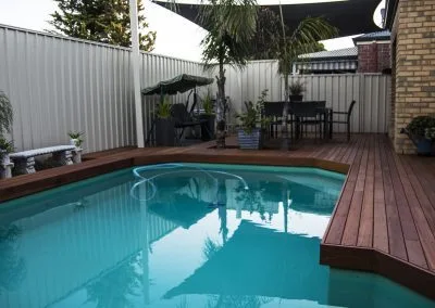 Finished Kapur pool deck, Grange