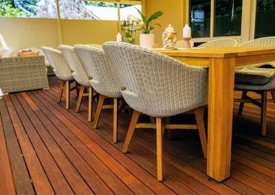 Merbau deck, Blackwood