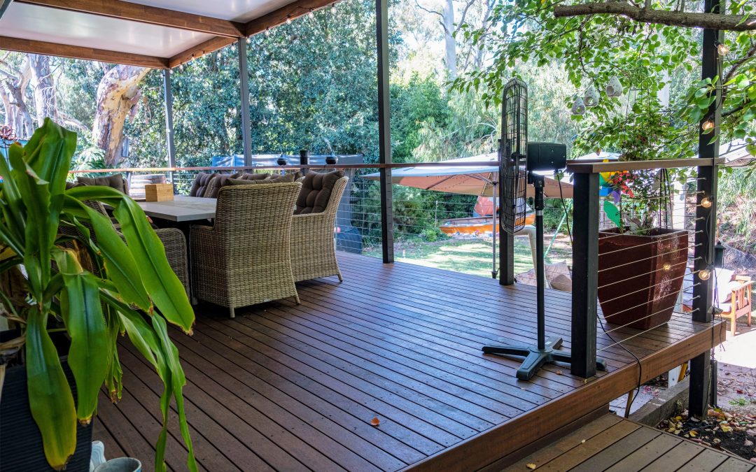 Merbau deck, Insulated roof, Garden screen