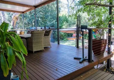 Merbau deck, Insulated roof, Garden screen