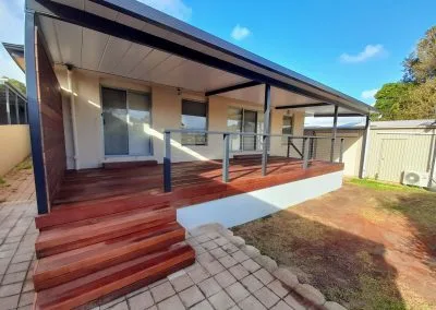 Louie- Merbau deck steps and screen