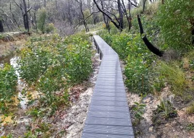 Steps on the park deck, Lobethal