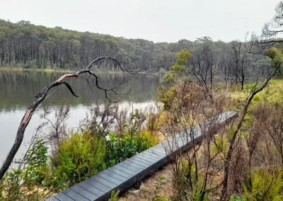 Deck substructure and framing, Bushland Park Lobethal
