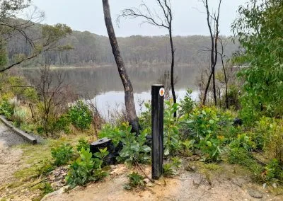 Close-up of decking boards, Bushland Park Lobethal