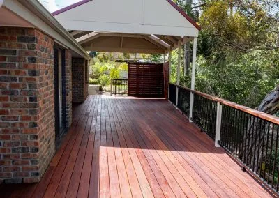 Timber screen detail, Kym's deck project