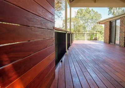 Deck substructure and framing during build