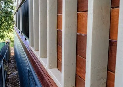 Ironbark decking texture close-up