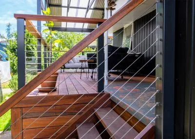 Close-up of decking boards, James's deck project