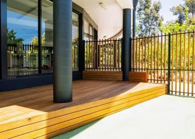 Overview of finished deck project, Loreto College