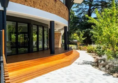 Deck installation in progress, Loreto College
