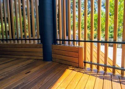 Outdoor area with new deck, Loreto College
