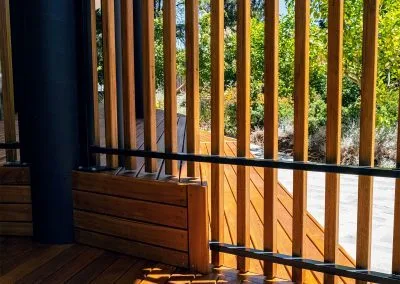 Deck corner joinery detail, Loreto College