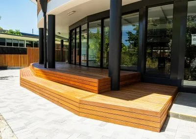 Steps on the deck, Loreto College