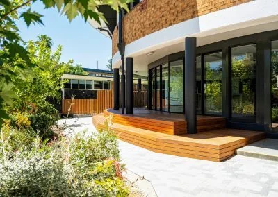 Deck substructure and framing, Loreto College