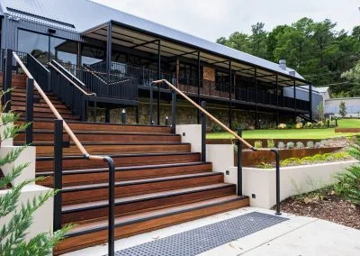 Overview of completed deck, The Gully Hotel