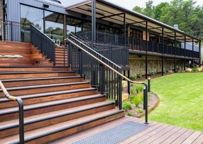 Wide view of commercial deck, The Gully Hotel