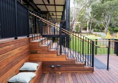 Outdoor entertaining area, The Gully Hotel deck