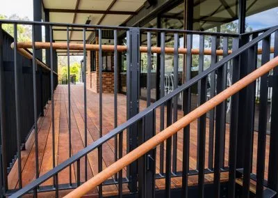 Deck substructure and framing, The Gully Hotel