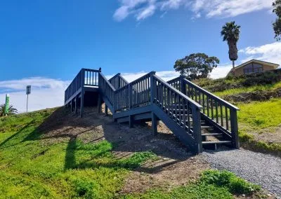 Finished boardwalk stairs, Hallett Cove