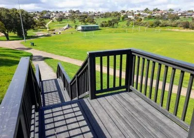 Timber decking texture close-up, Hallett Cove boardwalk