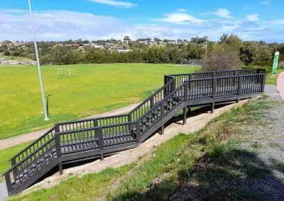 Handrail detail on Hallett Cove boardwalk