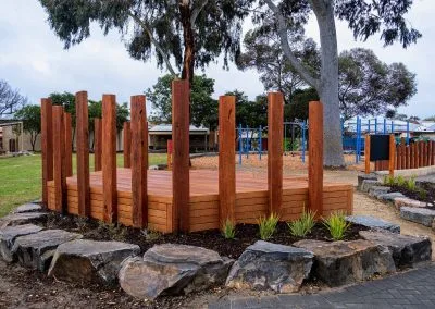 Overview of completed school deck, North Adelaide