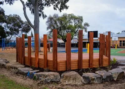 Finished Kapur deck at North Adelaide Primary School