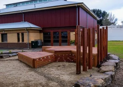Deck framing and joists, school project