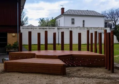 Kapur timber deck construction, North Adelaide Primary School