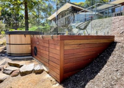 Spotted Gum Spa deck