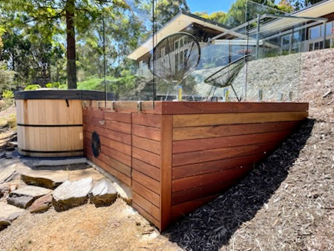 Spotted Gum Spa deck
