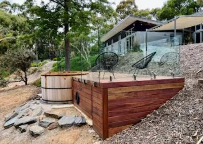Spa deck substructure and framing