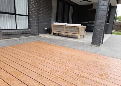 Trex decking texture close-up