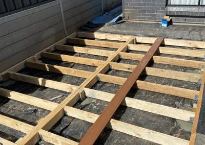 Deck nearing completion