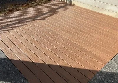 Deck substructure and framing during build