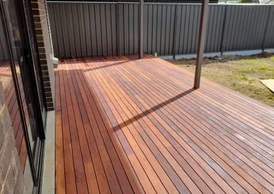 Overview of completed merbau deck, Adelaide
