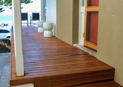 Handrail and balustrade detail, Henley Beach deck