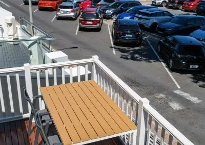 Spotted Gum deck under construction, Henley Beach