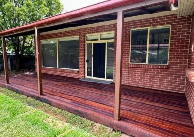 Deck substructure and framing, Melrose Park