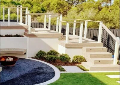 Multi-level Deckorators deck under construction, Gulfview Heights