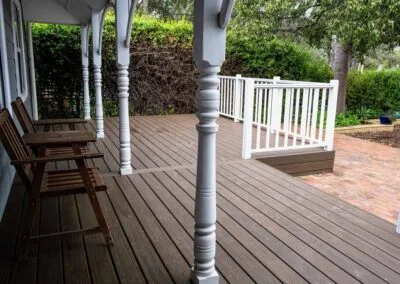 Deck substructure and framing during build