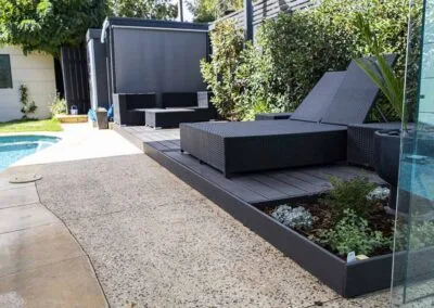 Pool deck edge and coping detail, Colonel Light Gardens