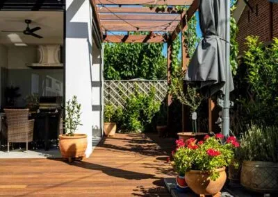 Deck substructure and joists, Beulah Park