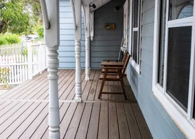 Trex decking texture close-up