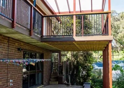 Pergola rafters and beams detail