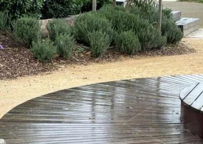 Handrail and safety rail detail, Tanunda playground