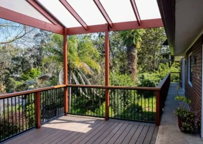 Overview of completed Trex deck and pergola, Adelaide